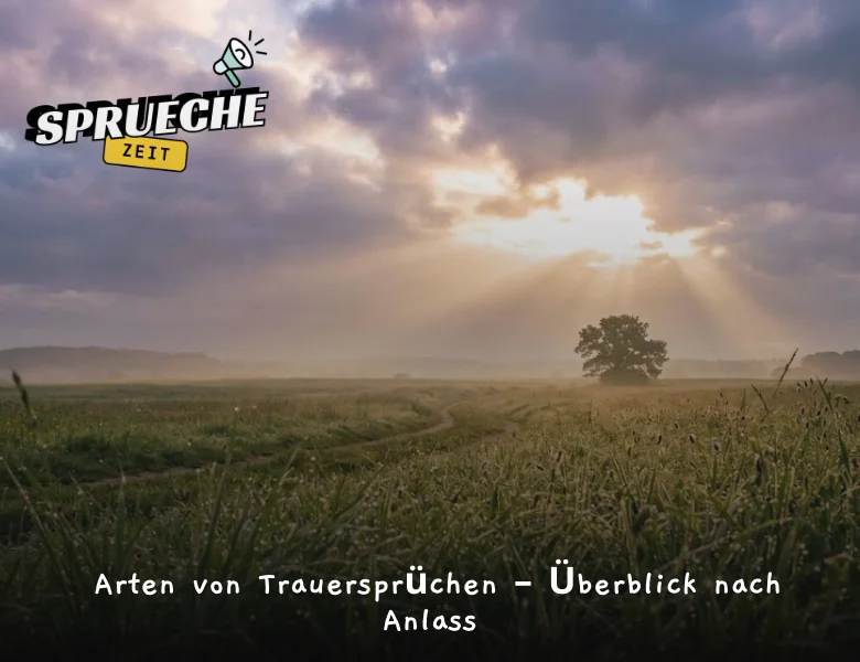 Trauersprüche – Einfühlsame Worte des Mitgefühls und der Erinnerung 3 Arten von Trauersprüchen – Überblick nach Anlass