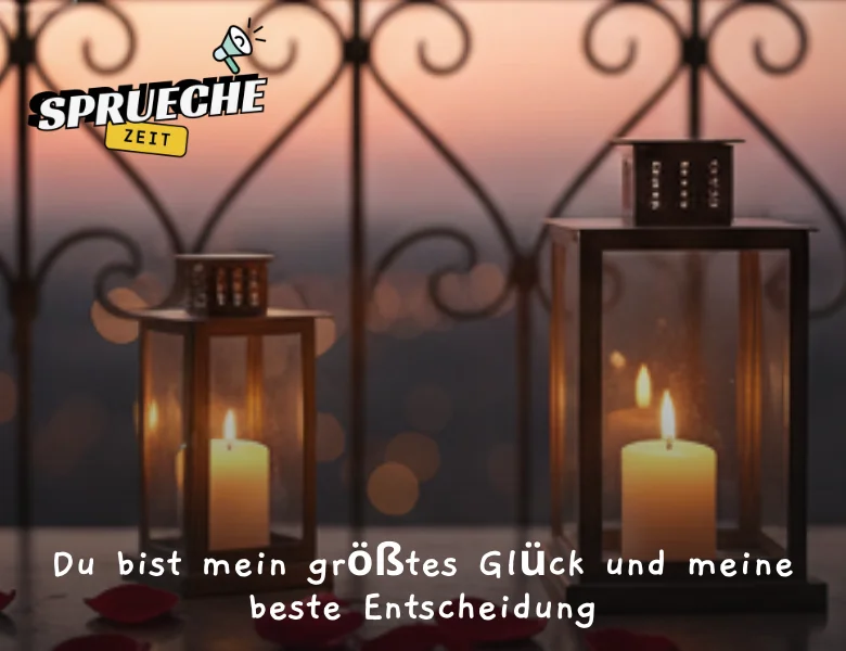 Liebessprüche – Worte, die von Herzen kommen 24 Du bist mein größtes Glück und meine beste Entscheidung