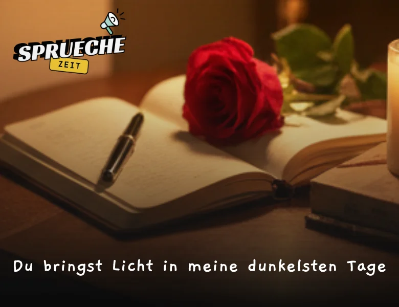 Liebessprüche – Worte, die von Herzen kommen 11 Du bringst Licht in meine dunkelsten Tage