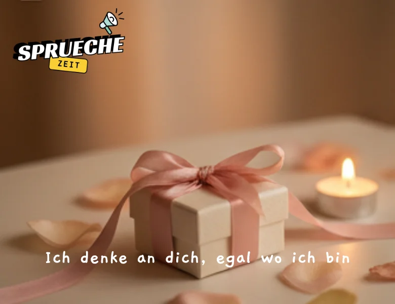 Liebessprüche – Worte, die von Herzen kommen 7 Ich denke an dich, egal wo ich bin