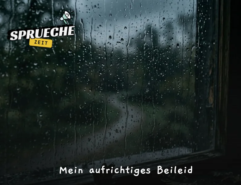 Trauersprüche – Einfühlsame Worte des Mitgefühls und der Erinnerung 19 Mein aufrichtiges Beileid