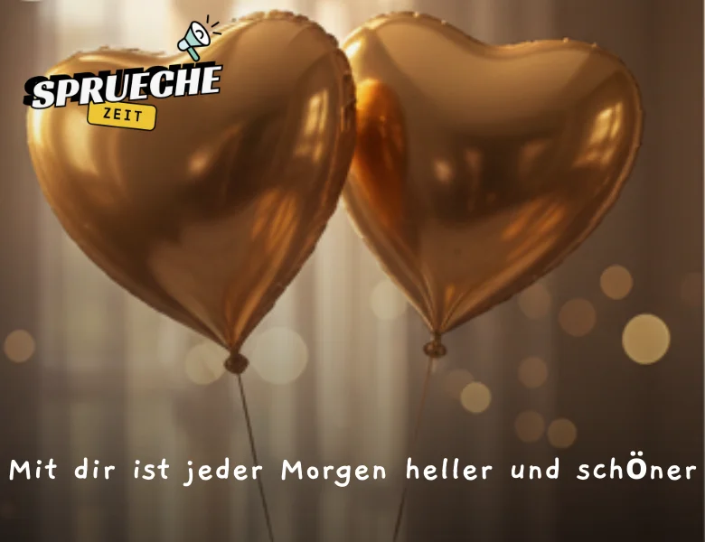 Liebessprüche – Worte, die von Herzen kommen 31 Mit dir ist jeder Morgen heller und schöner