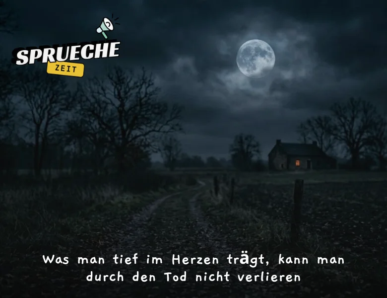 Trauersprüche – Einfühlsame Worte des Mitgefühls und der Erinnerung 17 Was man tief im Herzen trägt, kann man durch den Tod nicht verlieren