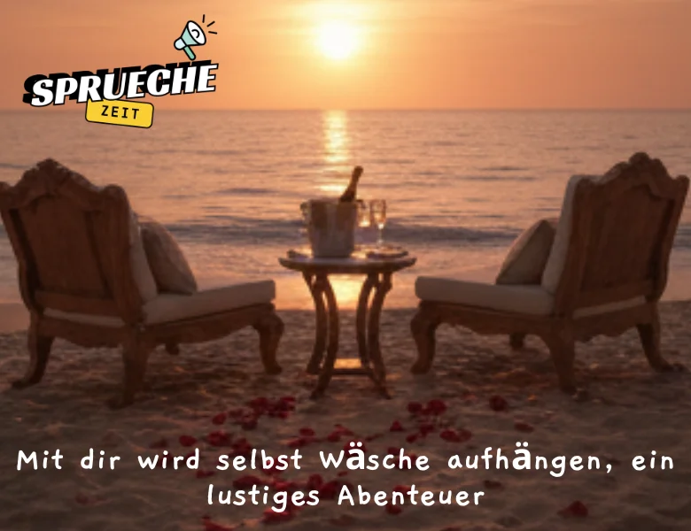 Liebessprüche – Worte, die von Herzen kommen 6 „Mit dir wird selbst Wäsche aufhängen, ein lustiges Abenteuer.“