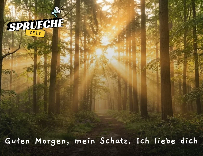 Guten Morgen, mein Schatz. Ich liebe dich