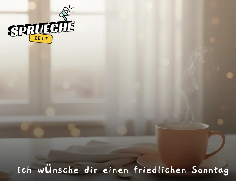 Ich wünsche dir einen friedlichen Sonntag