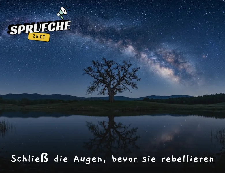 Schließ die Augen, bevor sie rebellieren