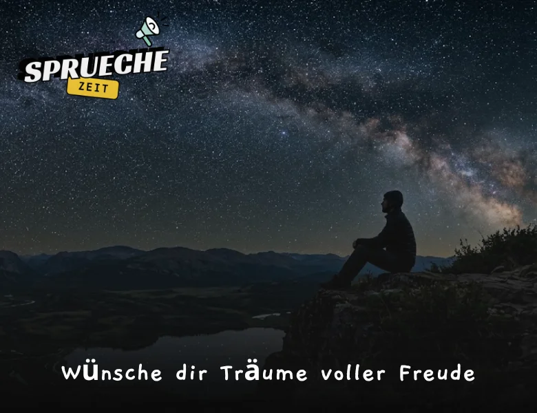 Wünsche dir Träume voller Freude