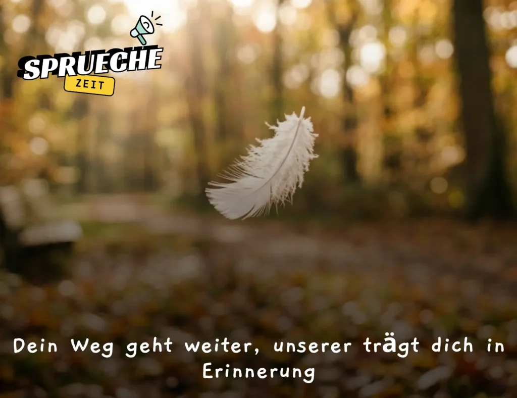 Liebevolle Worte des Abschieds, einfach und ehrlich