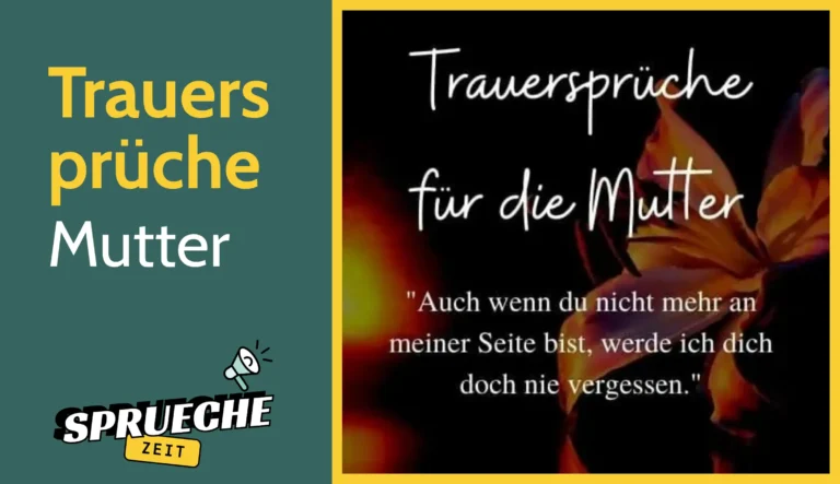 Trauersprüche Mutter