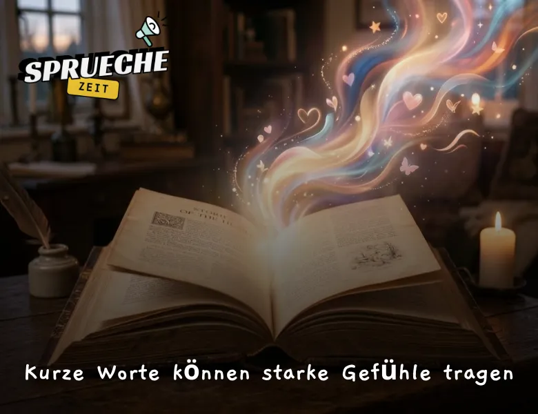 Kurze Worte, die direkt ins Herz gehen