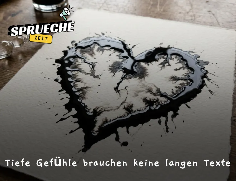 Tiefe Gefühle in wenigen Worten ausgedrückt